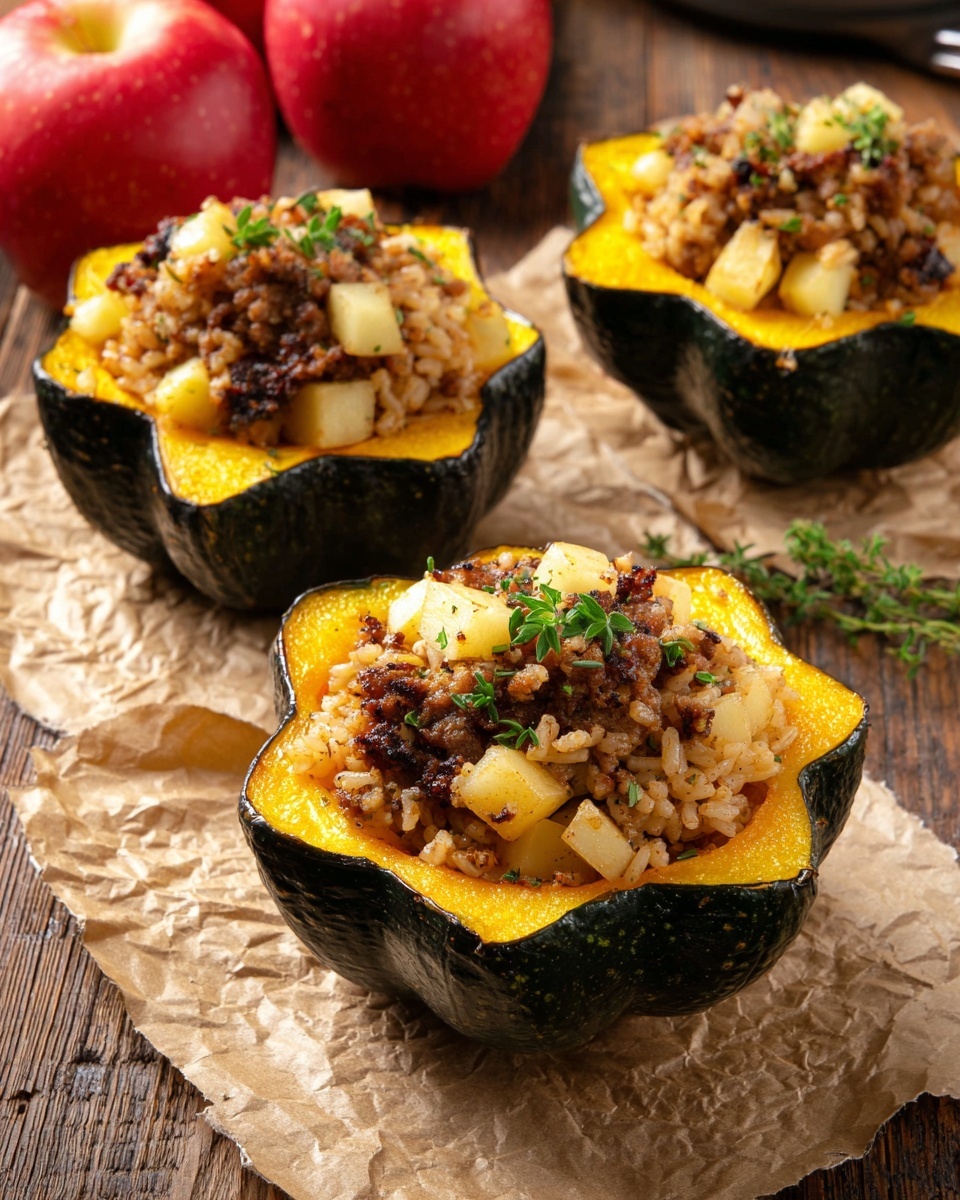 Sausage Stuffed Acorn Squash Recipe - Recipe Image