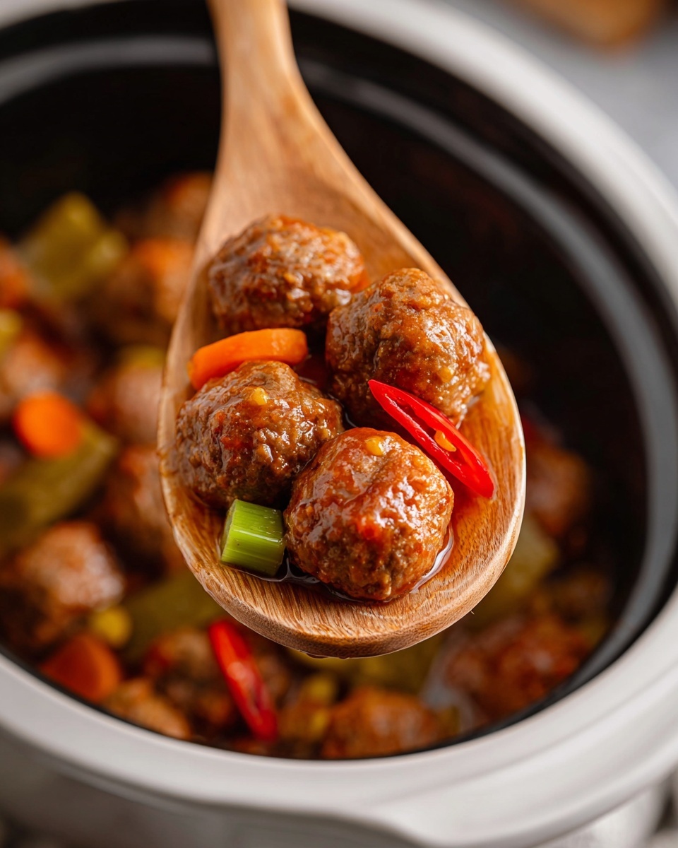 Slow Cooker Chicago Style Meatballs Recipe - Recipe Image