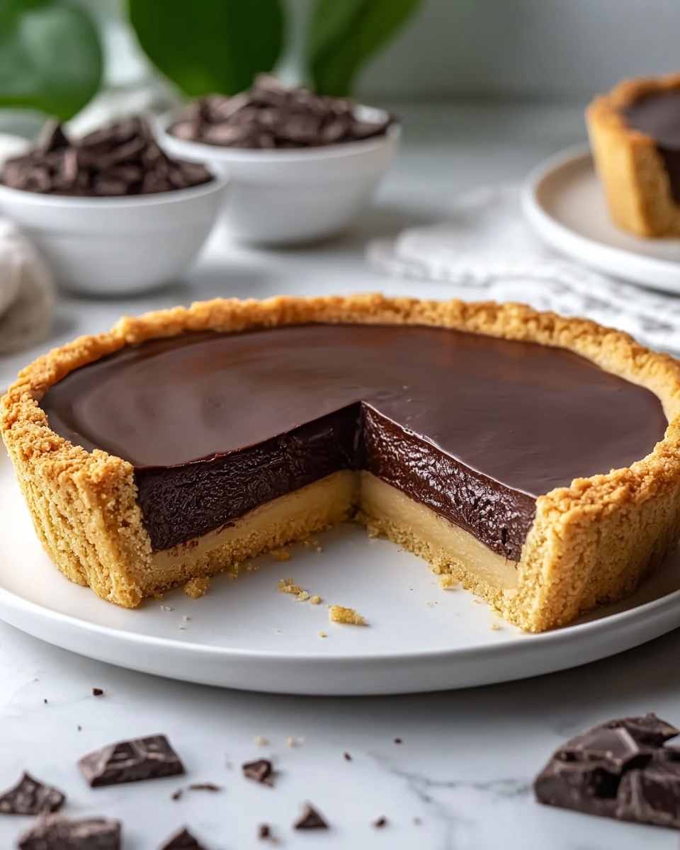 Easy Homemade Chocolate Tart Slice Recipe - Recipe Image