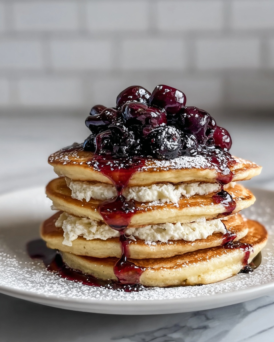 Fluffy Homemade Ricotta Pancakes Recipe - Recipe Image