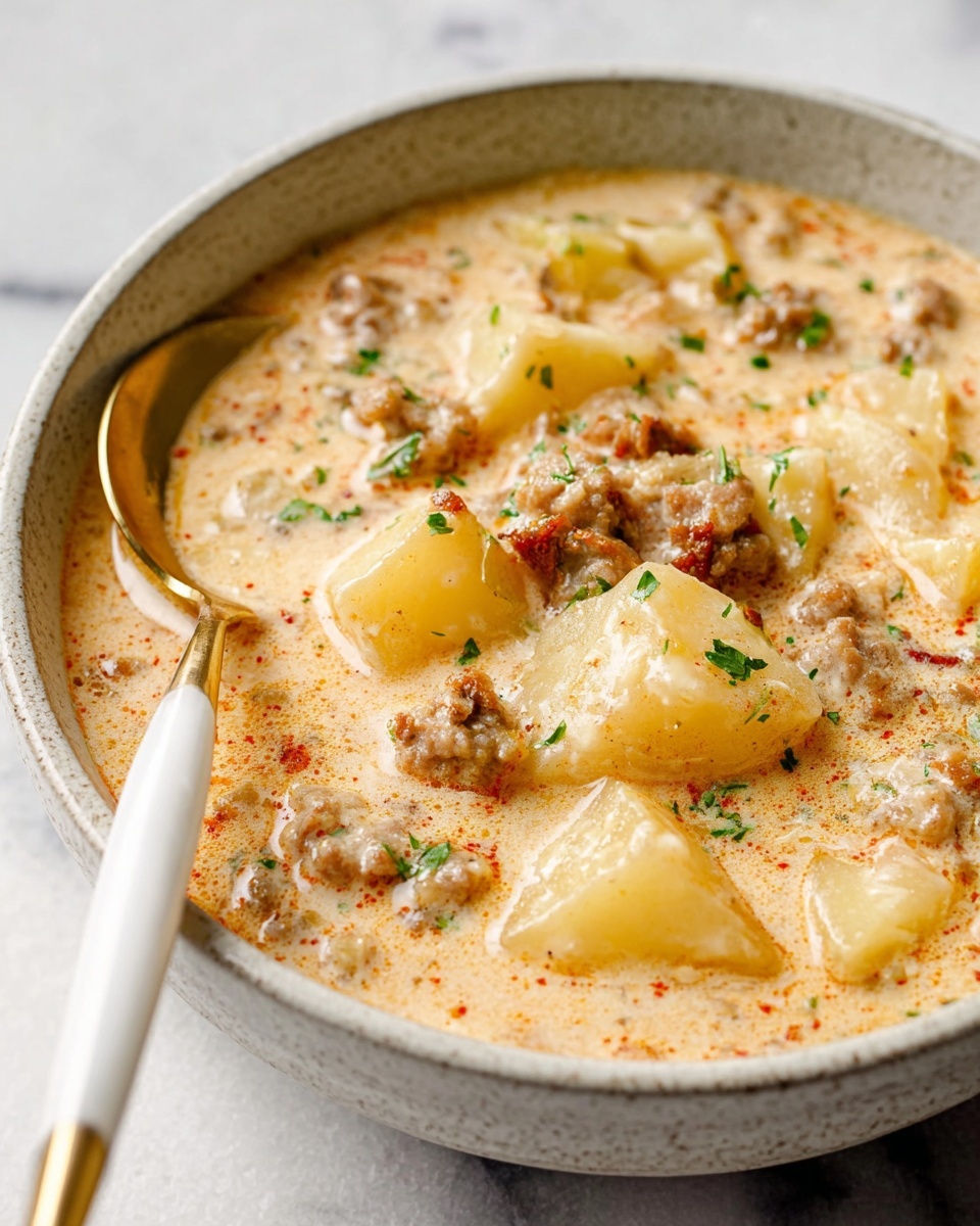 Creamy Italian Sausage Soup Recipe - Recipe Image