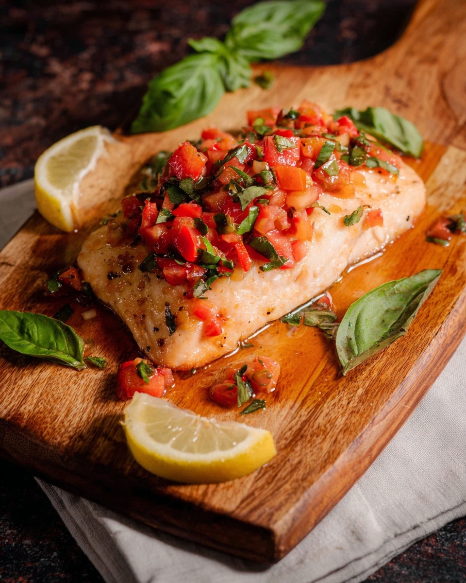 Bruschetta Salmon Recipe - Recipe Image