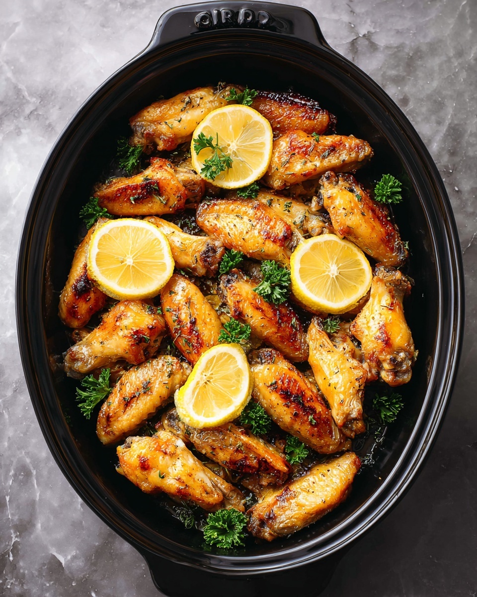 Baked Lemon Pepper Wings Recipe - Recipe Image