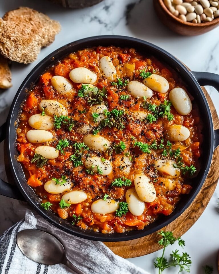 Cheesy White Bean Tomato Bake Recipe