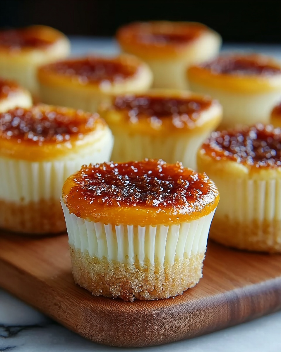 Luxurious Crème Brûlée Cheesecakes Recipe - Recipe Image