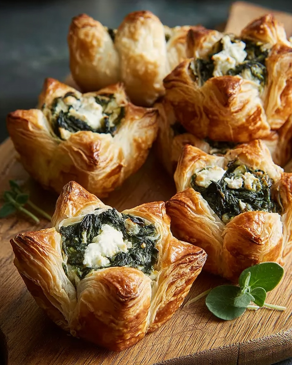Crispy Cheesy Spinach Puffs Recipe - Recipe Image