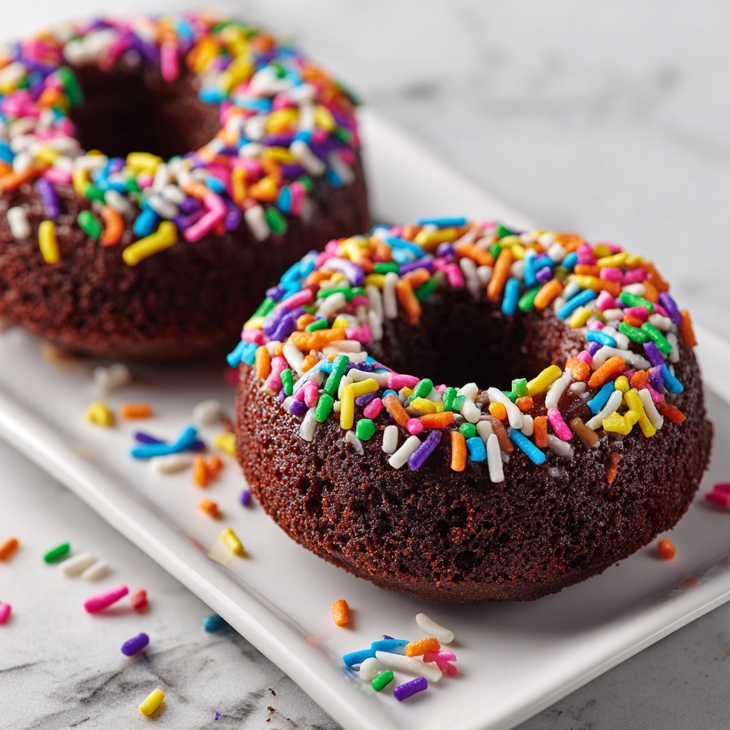 Double Chocolate Protein Donuts Recipe - Recipe Image