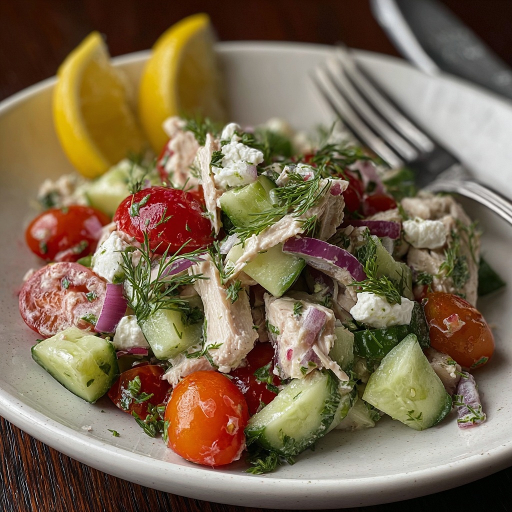 Fresh Cucumber Chicken Salad Recipe - Recipe Image