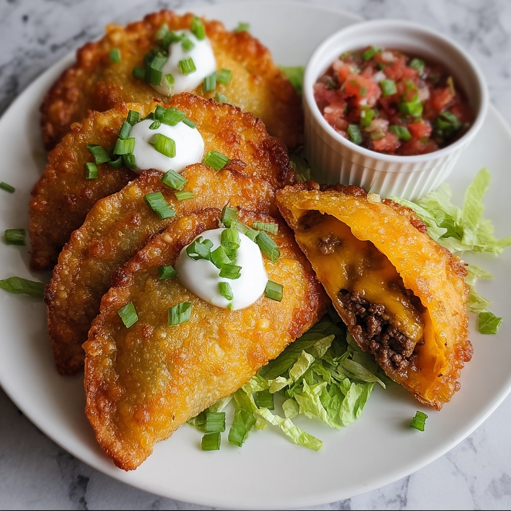 Spicy Crispy Mexican Taco Pockets Recipe - Recipe Image