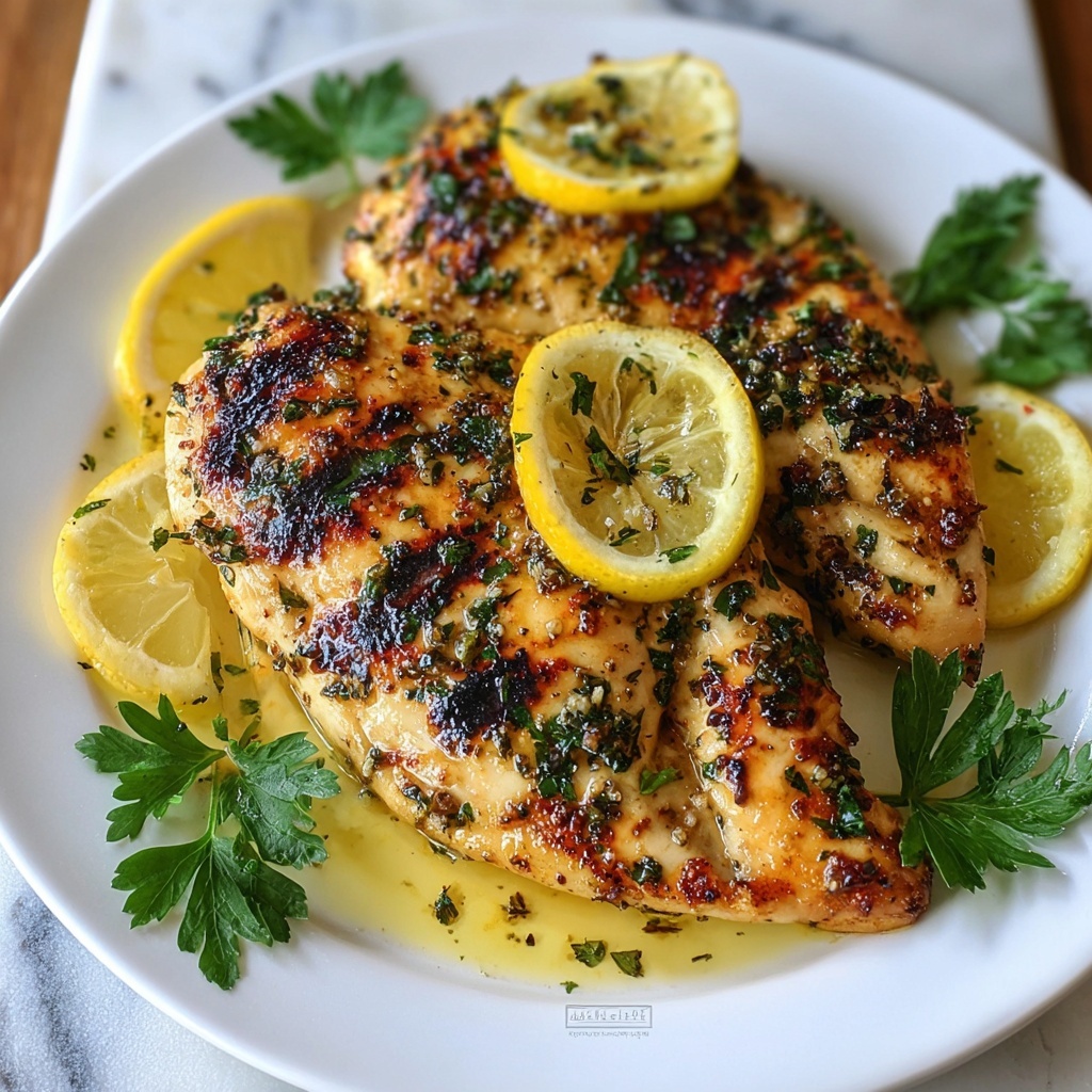 Zesty Grilled Lemon Chicken Breast Recipe - Recipe Image