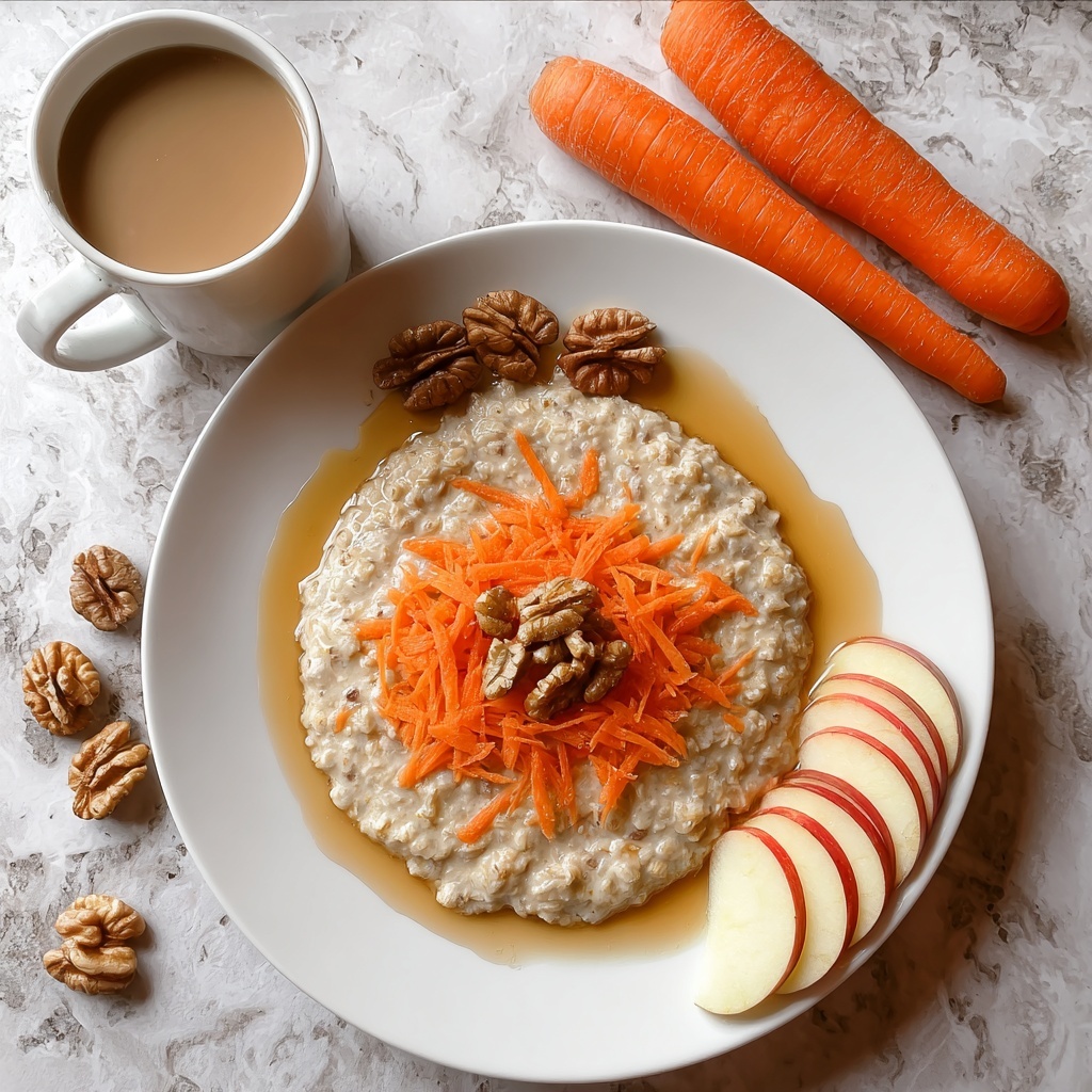 Carrot Apple Oatmeal with Cinnamon and Maple Recipe - Recipe Image