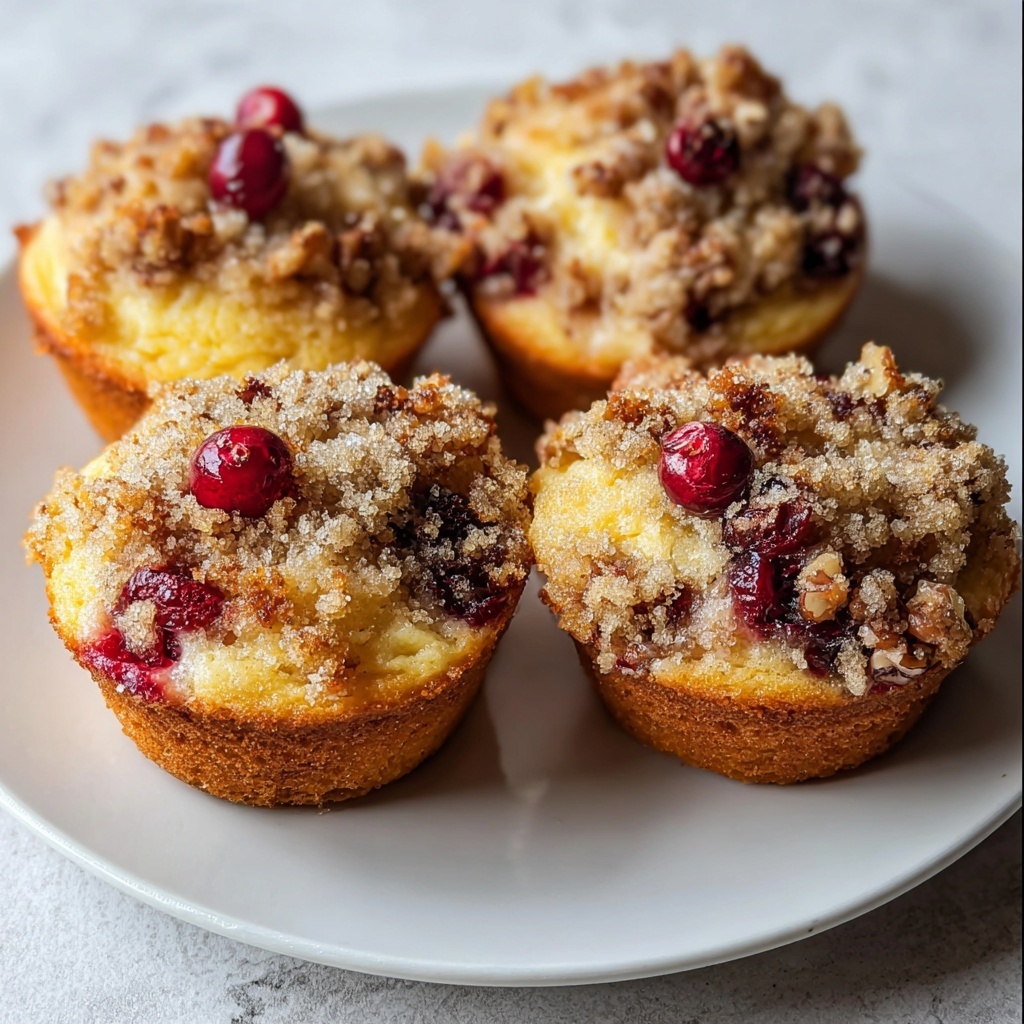 Leftover Cranberry Sauce Coffee Cake Muffins Recipe - Recipe Image