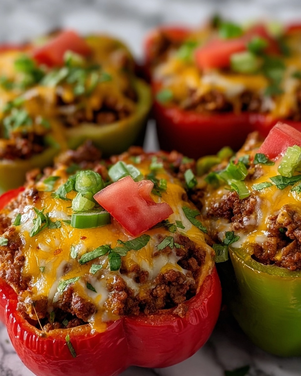 Taco Stuffed Bell Peppers Recipe - Recipe Image