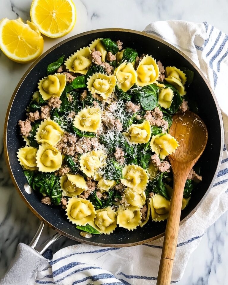 One-Pan Tortellini and Sausage Skillet Dinner Recipe