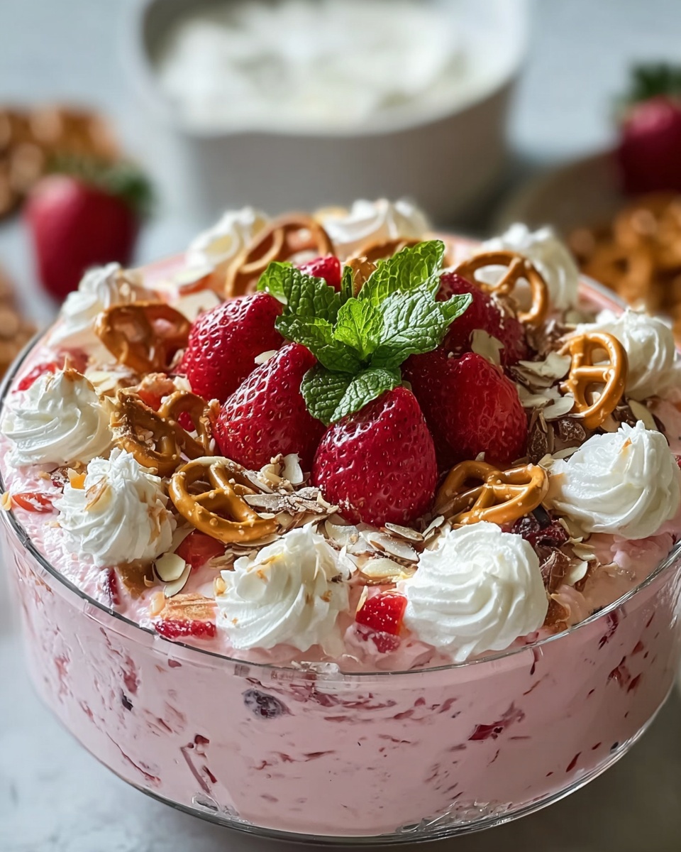 Strawberry Pretzel Salad Recipe - Recipe Image