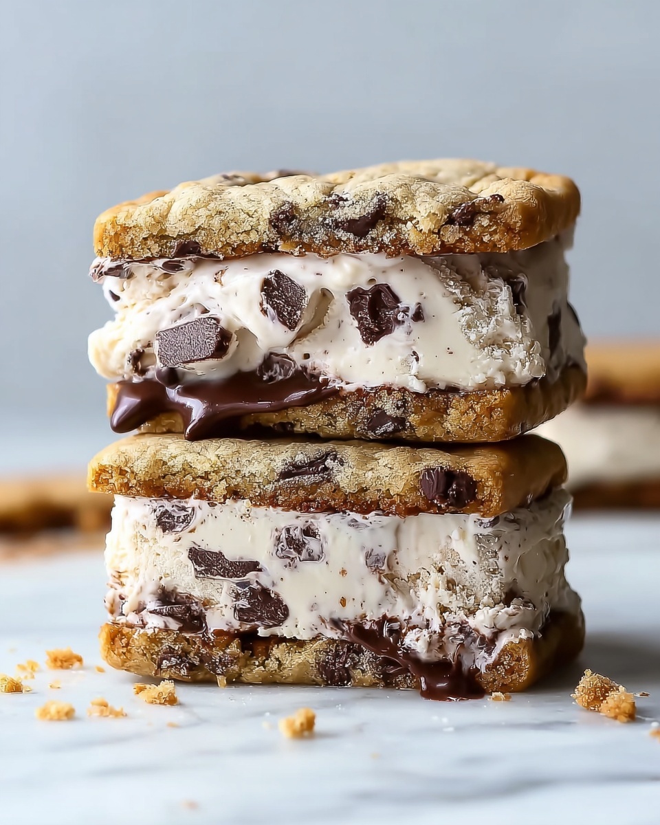 The Ultimate Cookie Dough Ice Cream Sandwich Recipe - Recipe Image