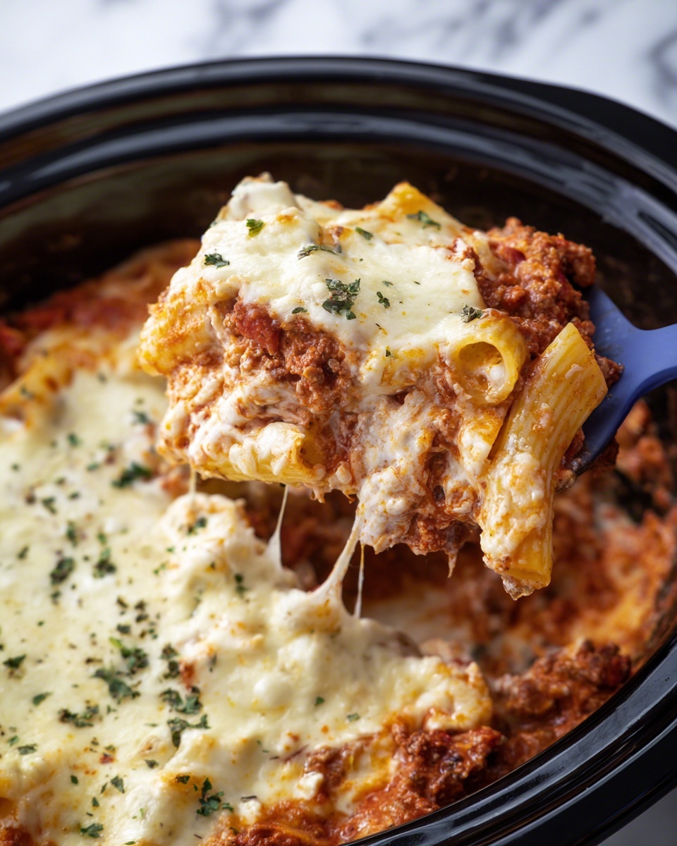 Slow Cooker Baked Ziti with Italian Sausage and Cream Cheese Recipe - Recipe Image