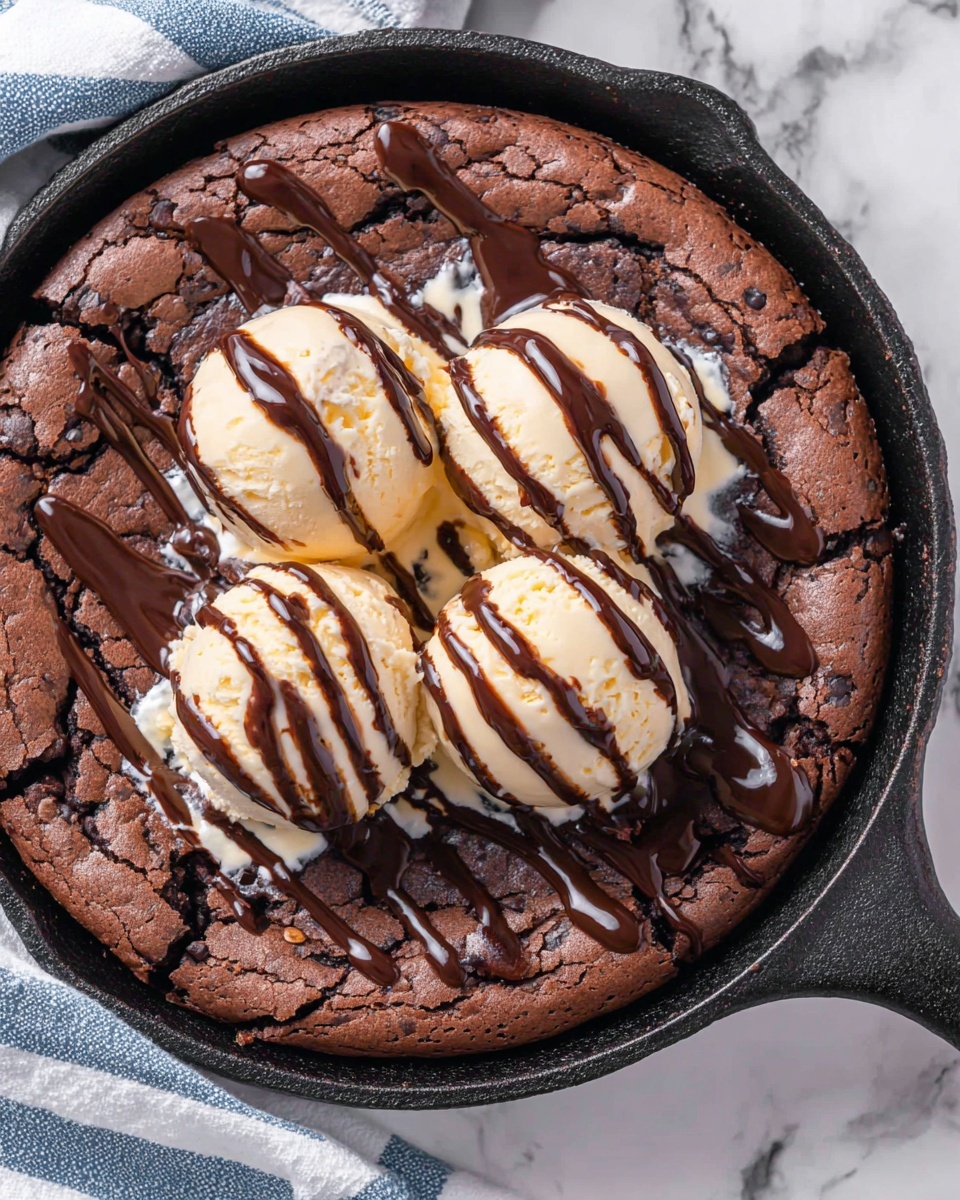 Skillet Brownies Recipe - Recipe Image