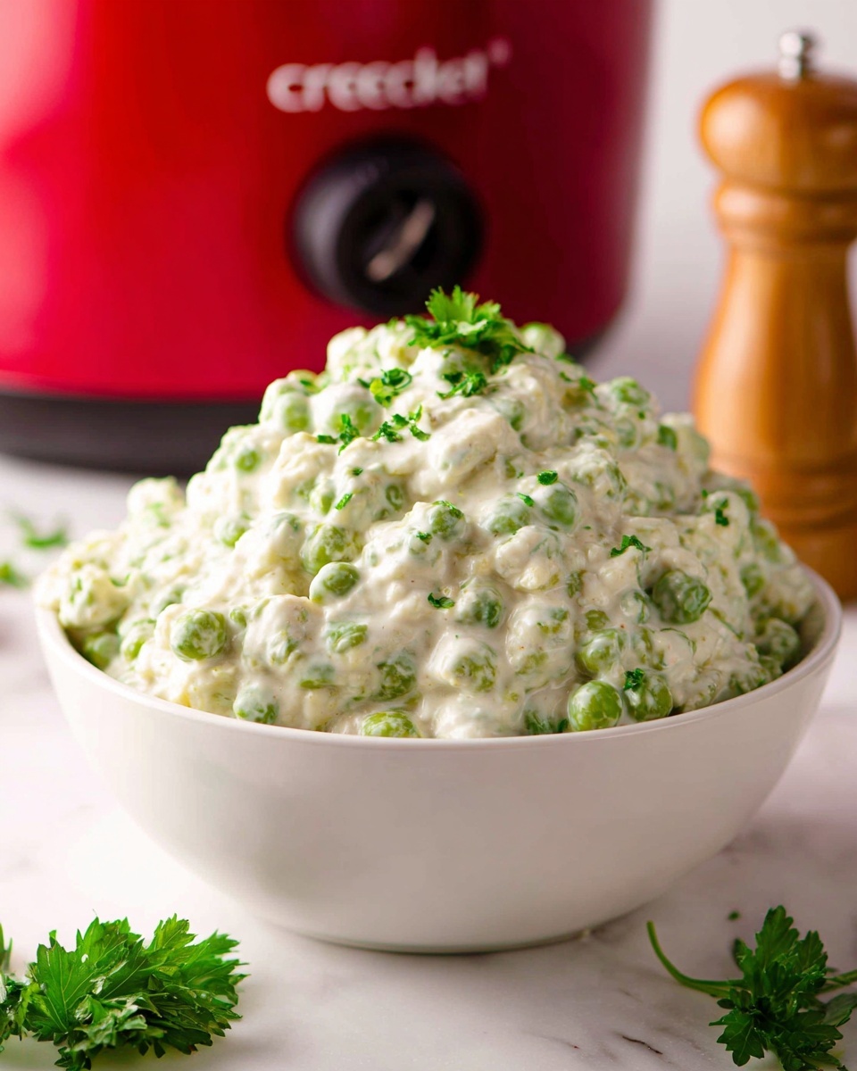 Slow Cooker Creamed Peas Recipe - Recipe Image