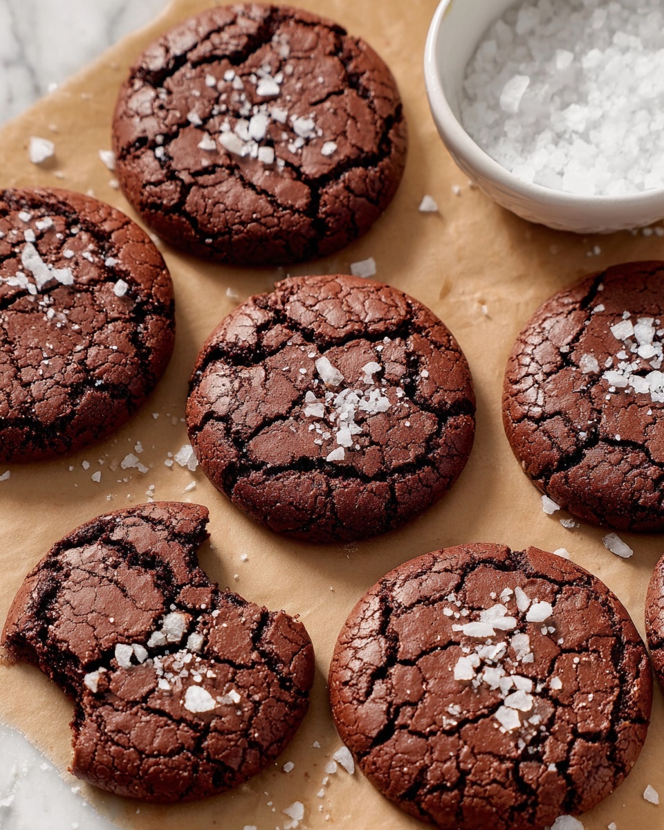 Sea Salt Brownie Cookies Recipe - Recipe Image