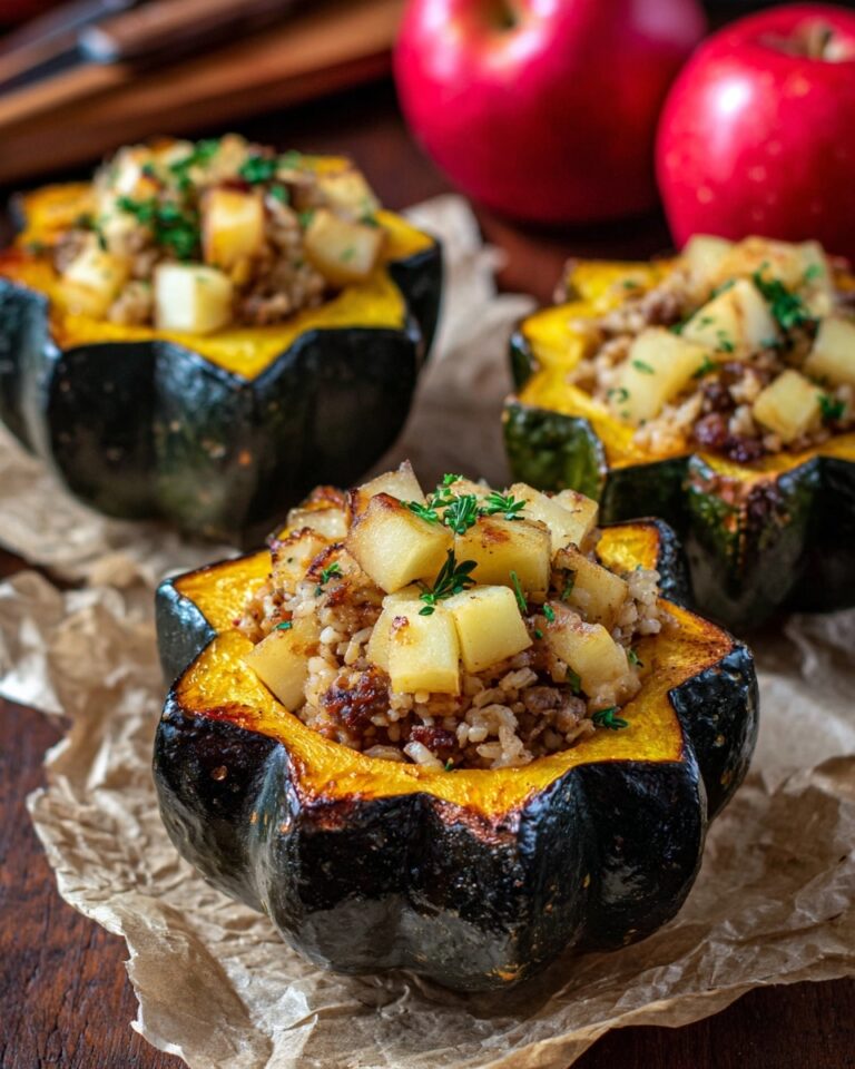 Sausage Stuffed Acorn Squash Recipe