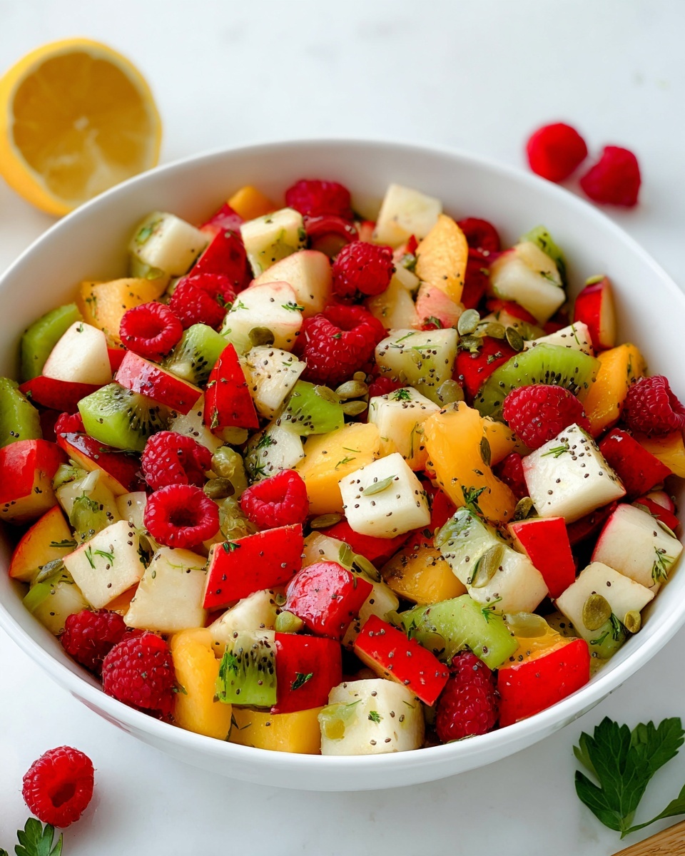 Winter Fruit Salad with Lemon Poppy Seed Dressing Recipe - Recipe Image