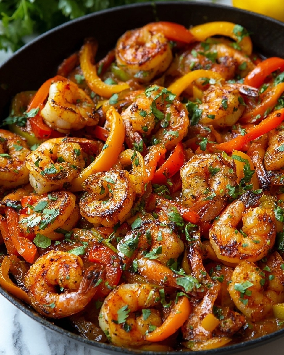 Easy One-Pot Shrimp Fajitas Recipe - Recipe Image