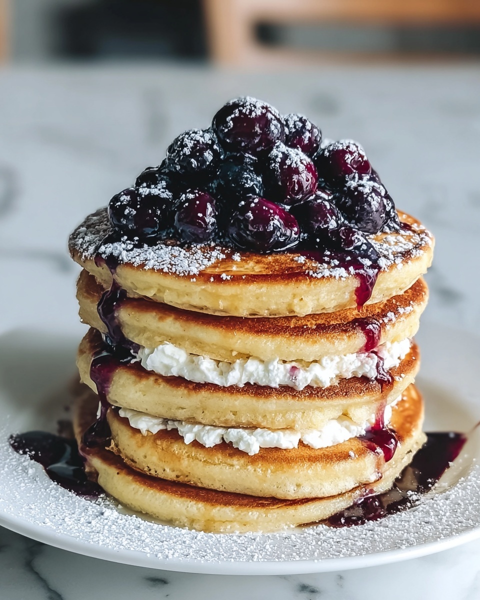 Fluffy Homemade Ricotta Pancakes Recipe - Recipe Image