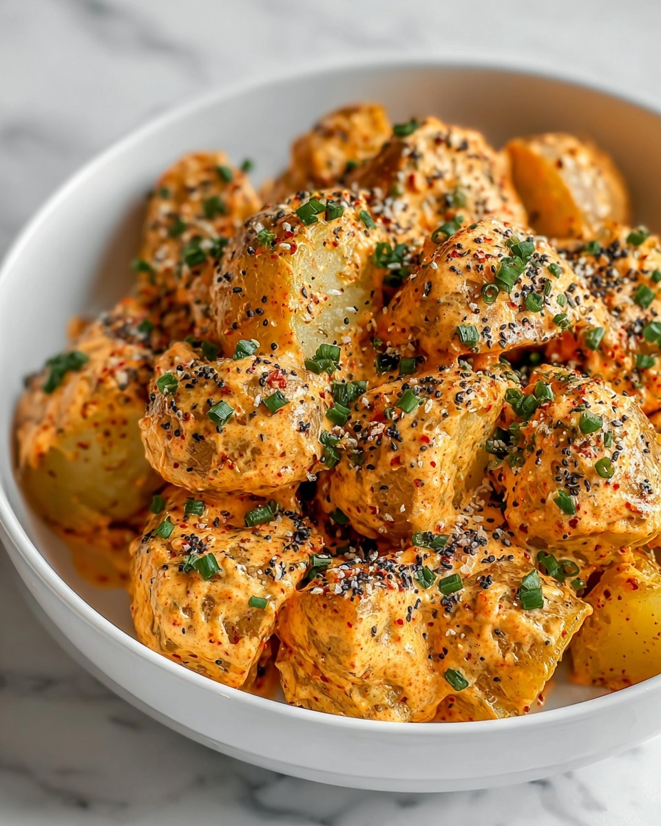 Fresh Harissa Tahini Potato Salad Recipe - Recipe Image