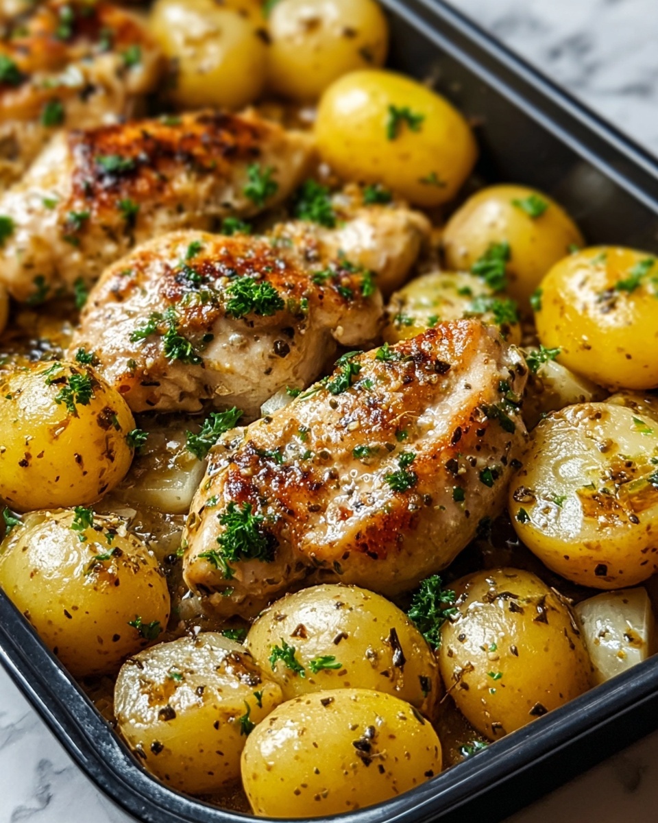 Crockpot Garlic Parmesan Chicken and Potatoes for Busy Weeknights Recipe - Recipe Image