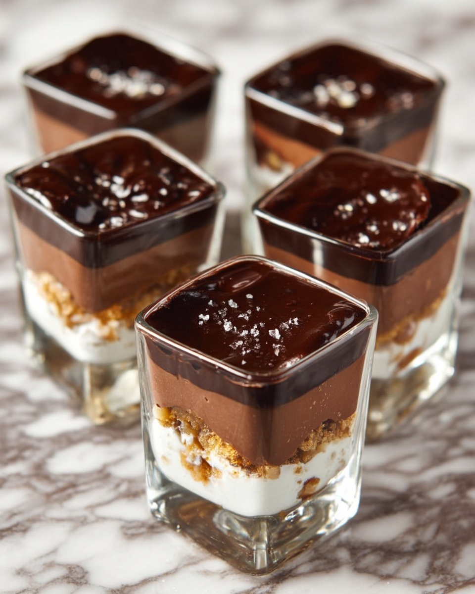 Reese's, Oreo, and Chocolate Mini Layered Desserts Recipe - Recipe Image