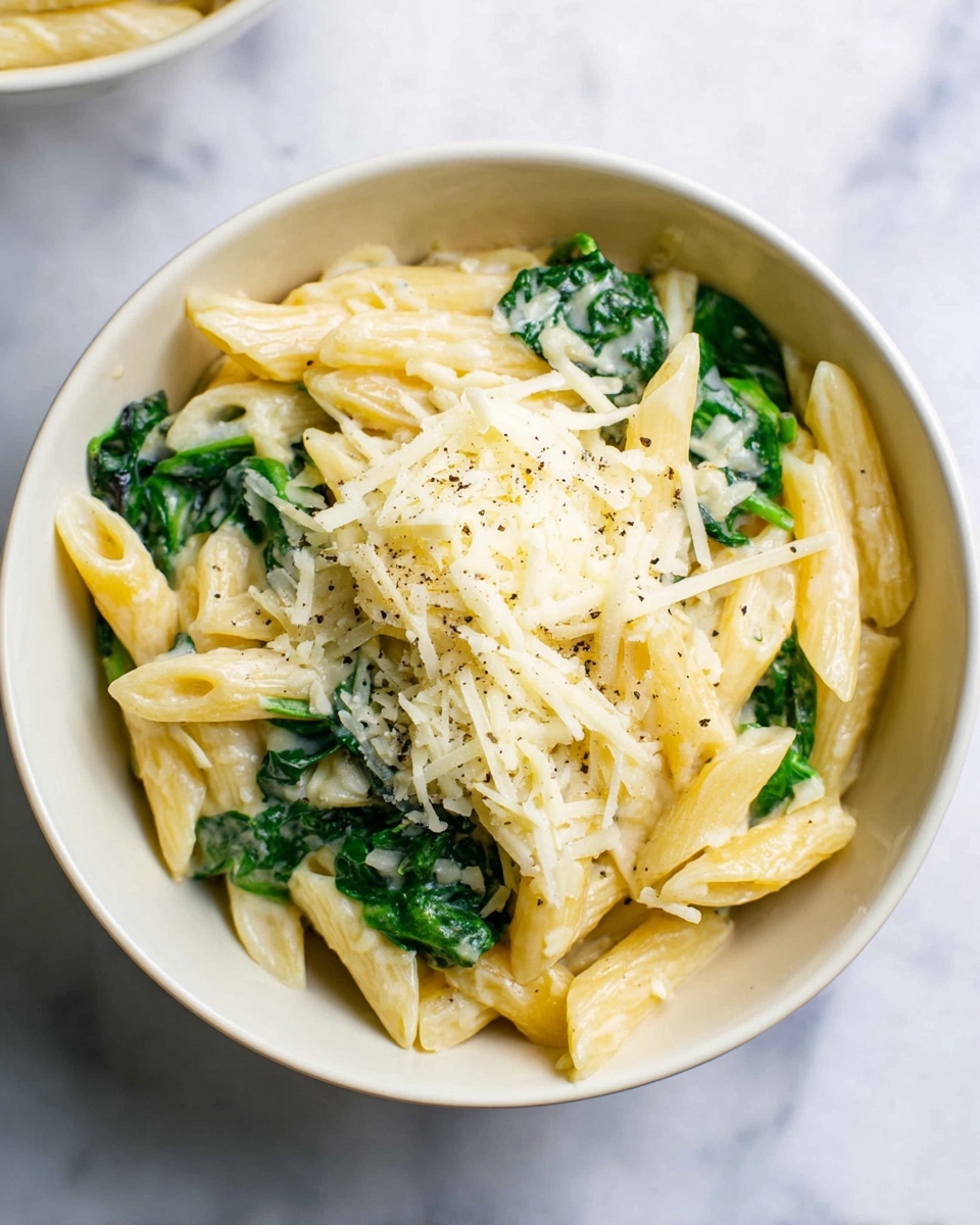 Creamy Spinach Pasta Recipe - Recipe Image