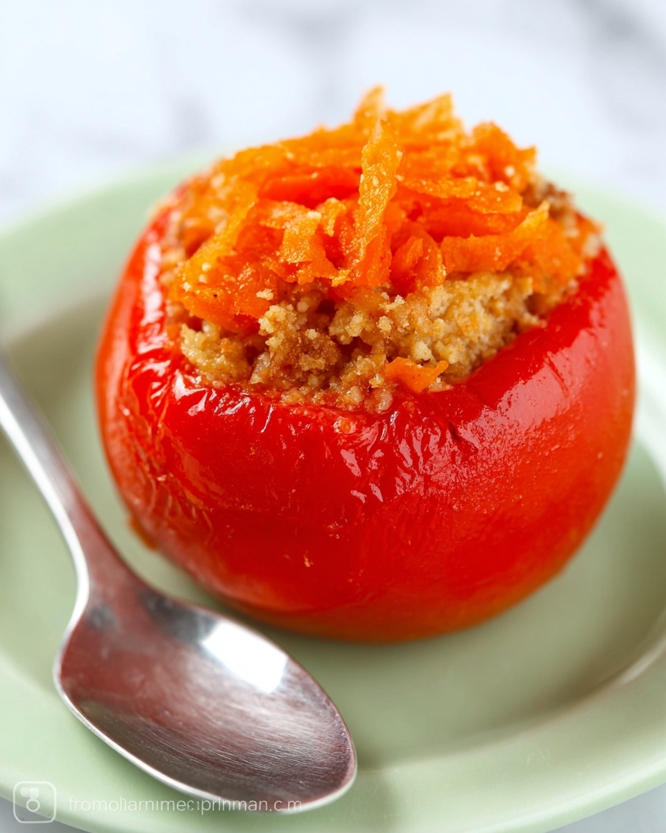 Stuffed Bell Peppers with Ground Pork and Turkey in Mushroom Marinara Recipe - Recipe Image