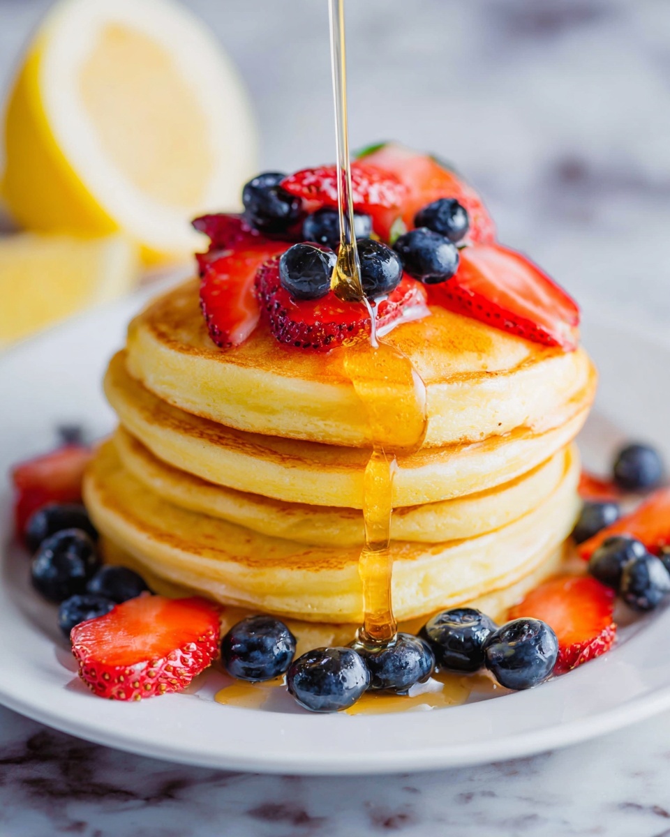 Fluffy Lemon Ricotta Pancakes Recipe - Recipe Image