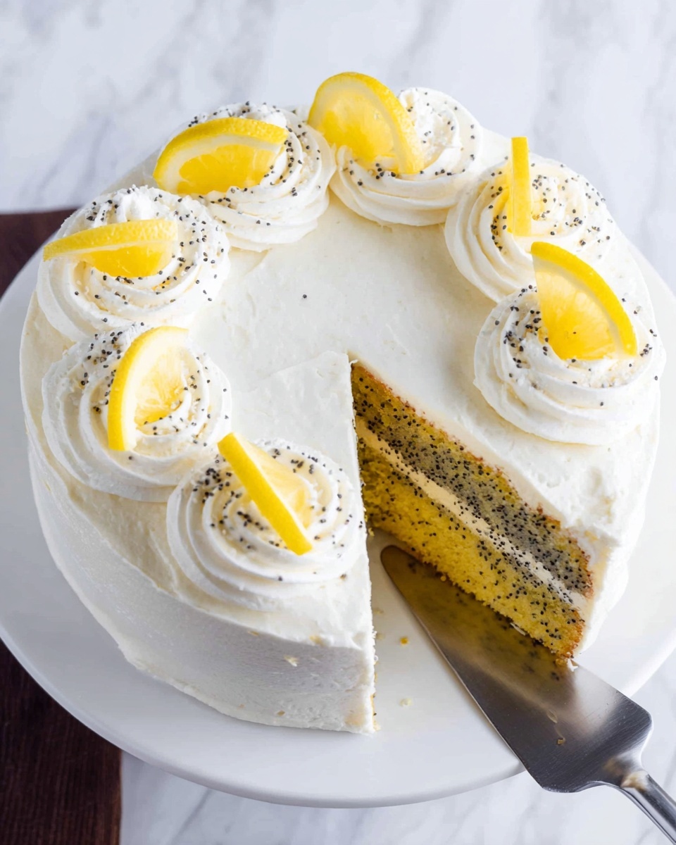 Lemon Poppy Seed Cake with Lemon Cream Cheese Frosting Recipe - Recipe Image