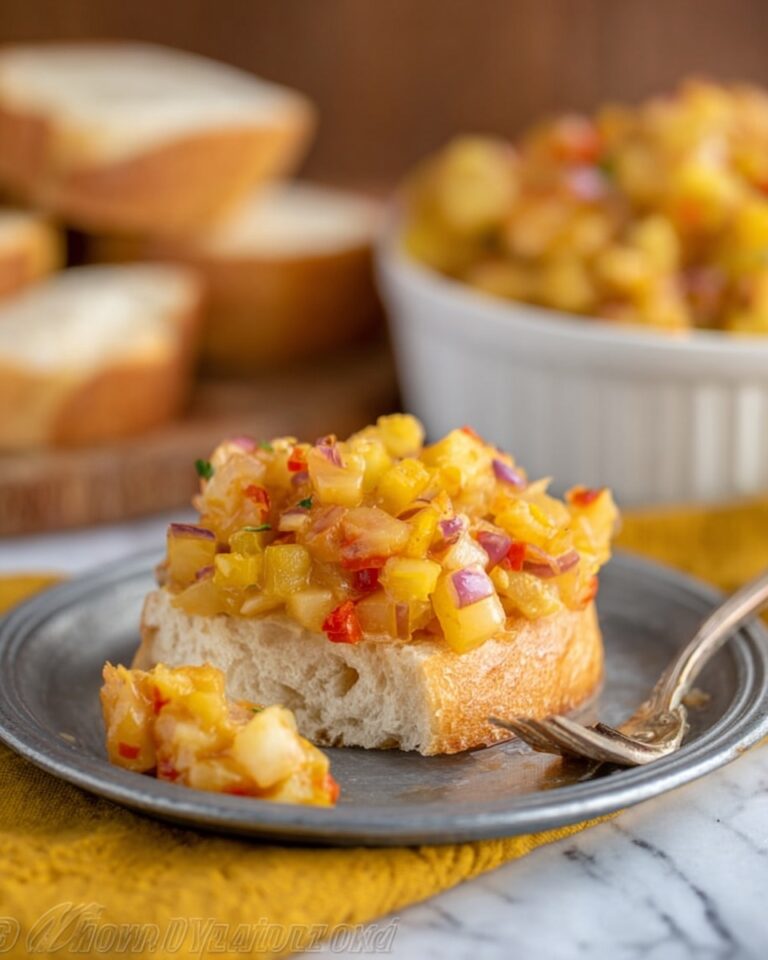 Braised Zucchini and Vegetable Stew Served on Crusty Bread Recipe