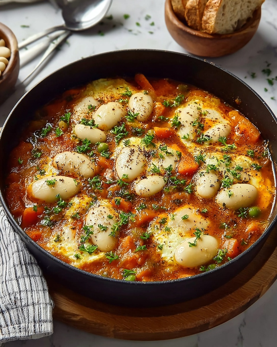 Cheesy White Bean Tomato Bake Recipe - Recipe Image