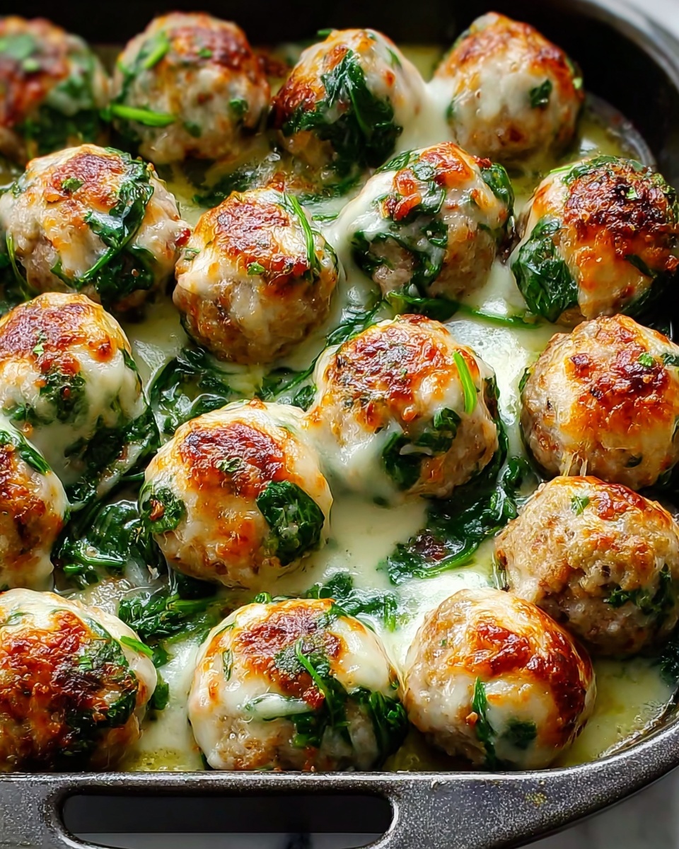 Low Carb Spinach Chicken Meatballs Recipe - Recipe Image