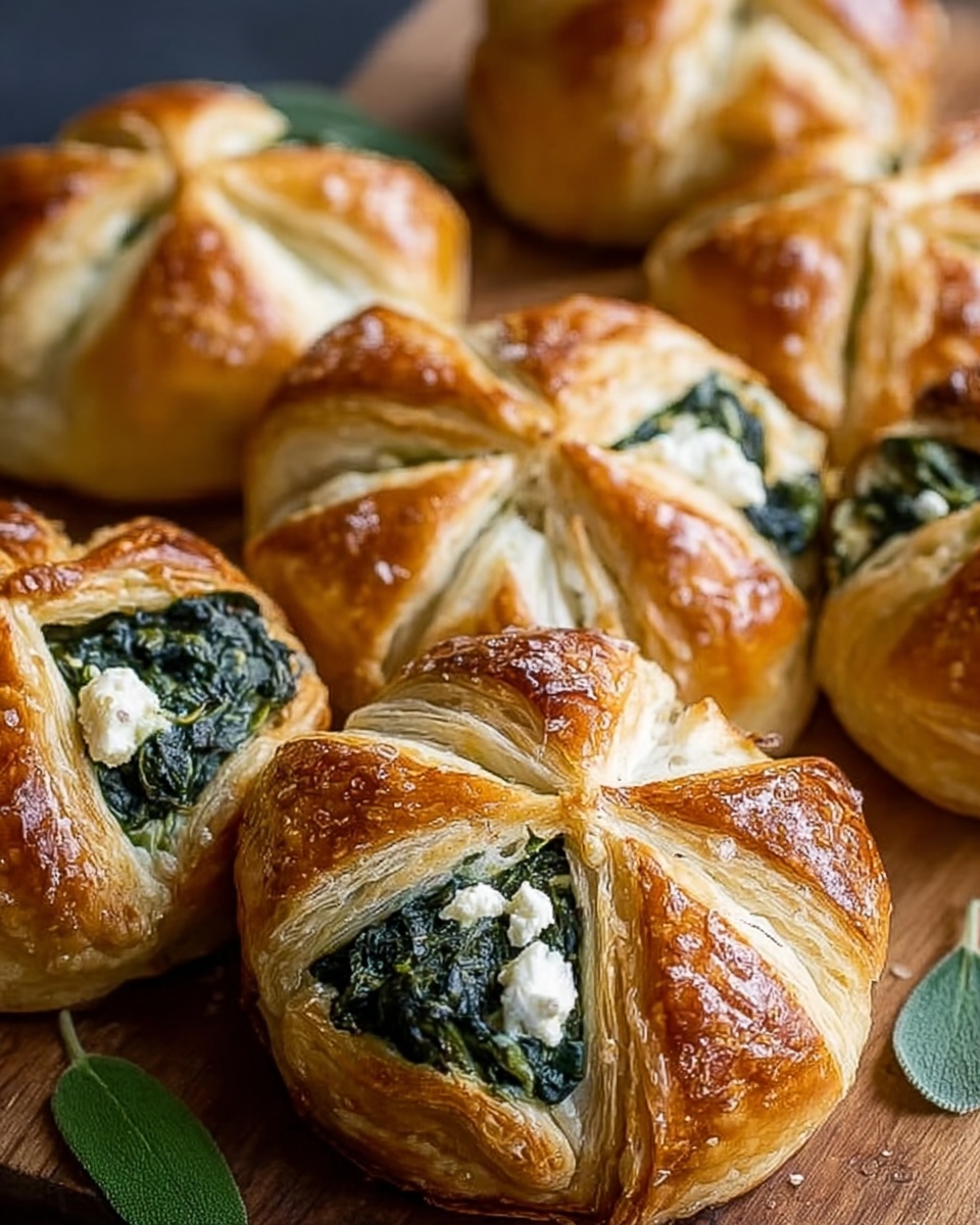 Crispy Cheesy Spinach Puffs Recipe - Recipe Image