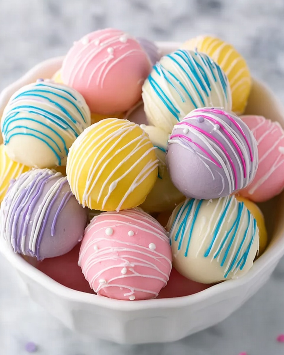 Easter Egg Oreo Cookie Balls Recipe - Recipe Image