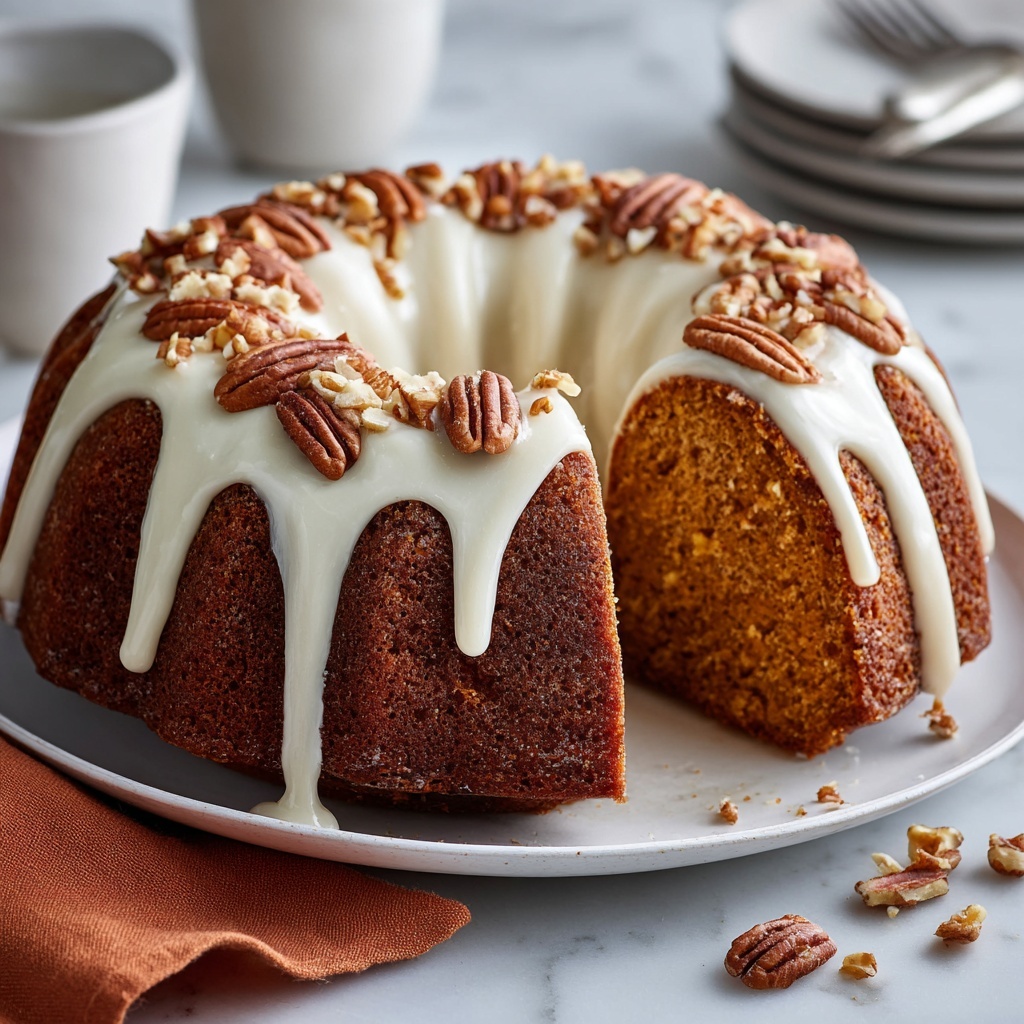 Spiced Applesauce Cake with Cream Cheese Frosting Recipe - Recipe Image