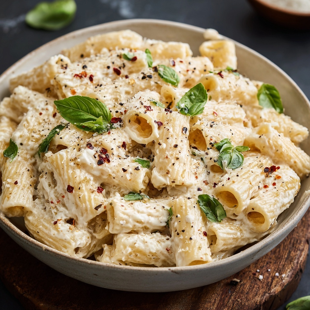 Creamy Cottage Cheese Pasta: High-Protein, Low-Effort Comfort Food Recipe - Recipe Image