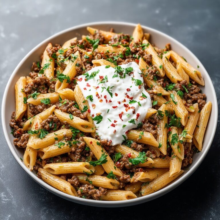 High-Protein Creamy Ground Beef Pasta: 20-Minute Comfort Food Recipe