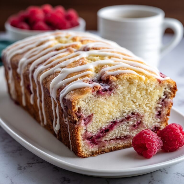 Raspberry Swirl Bread with Vanilla Glaze Recipe