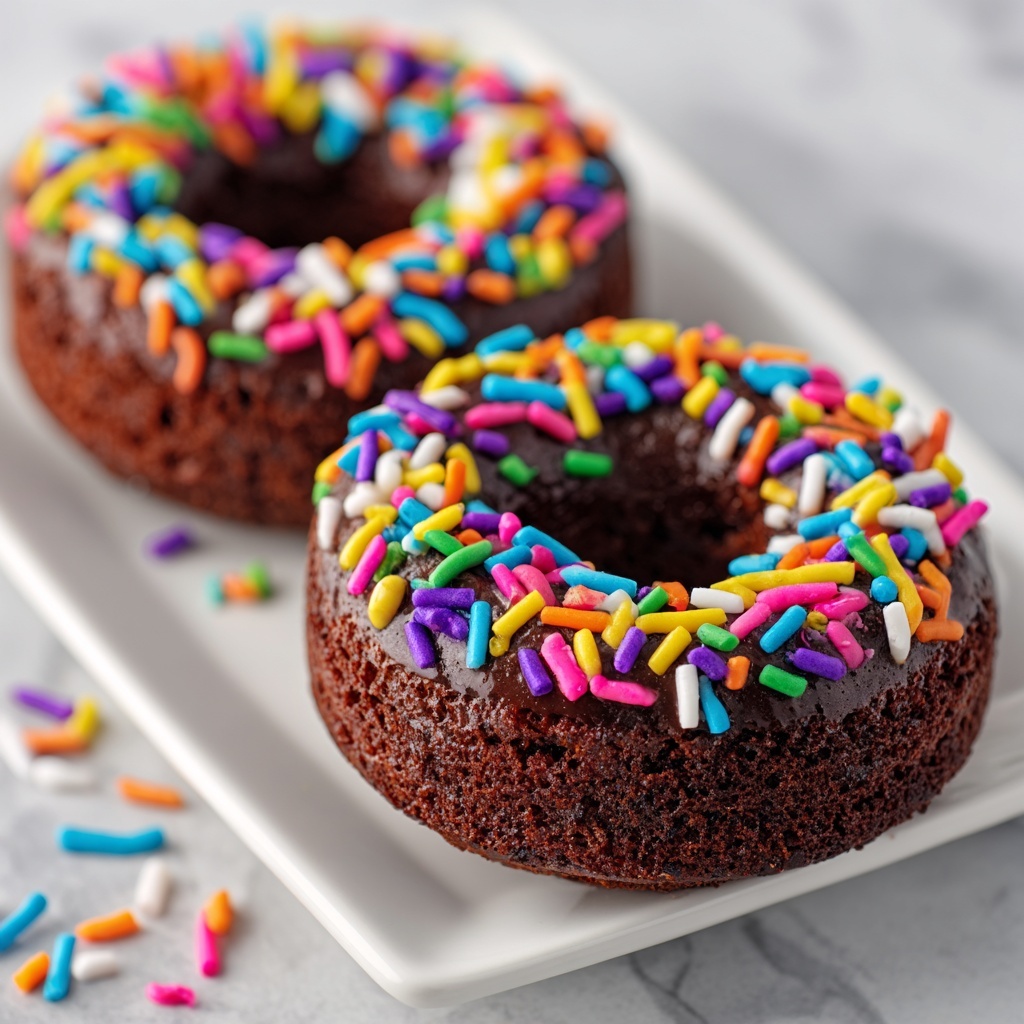 Double Chocolate Protein Donuts Recipe - Recipe Image