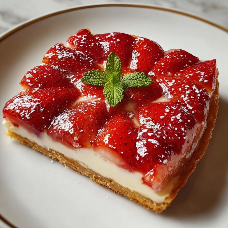 Quick Strawberry Cheesecake Tart with Cream Recipe