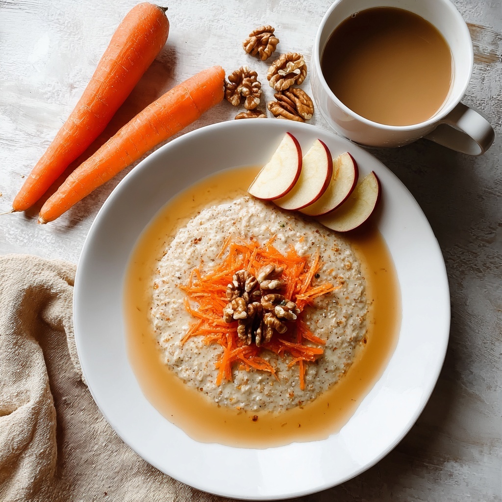 Carrot Apple Oatmeal with Cinnamon and Maple Recipe - Recipe Image