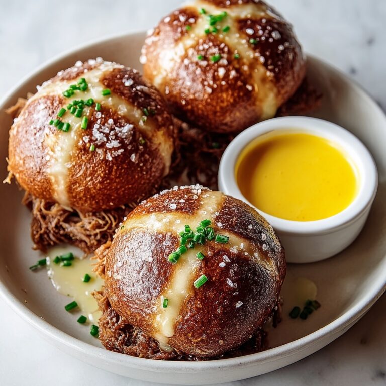 Smoked Brisket & Beer Cheese Pretzel Bombs Recipe