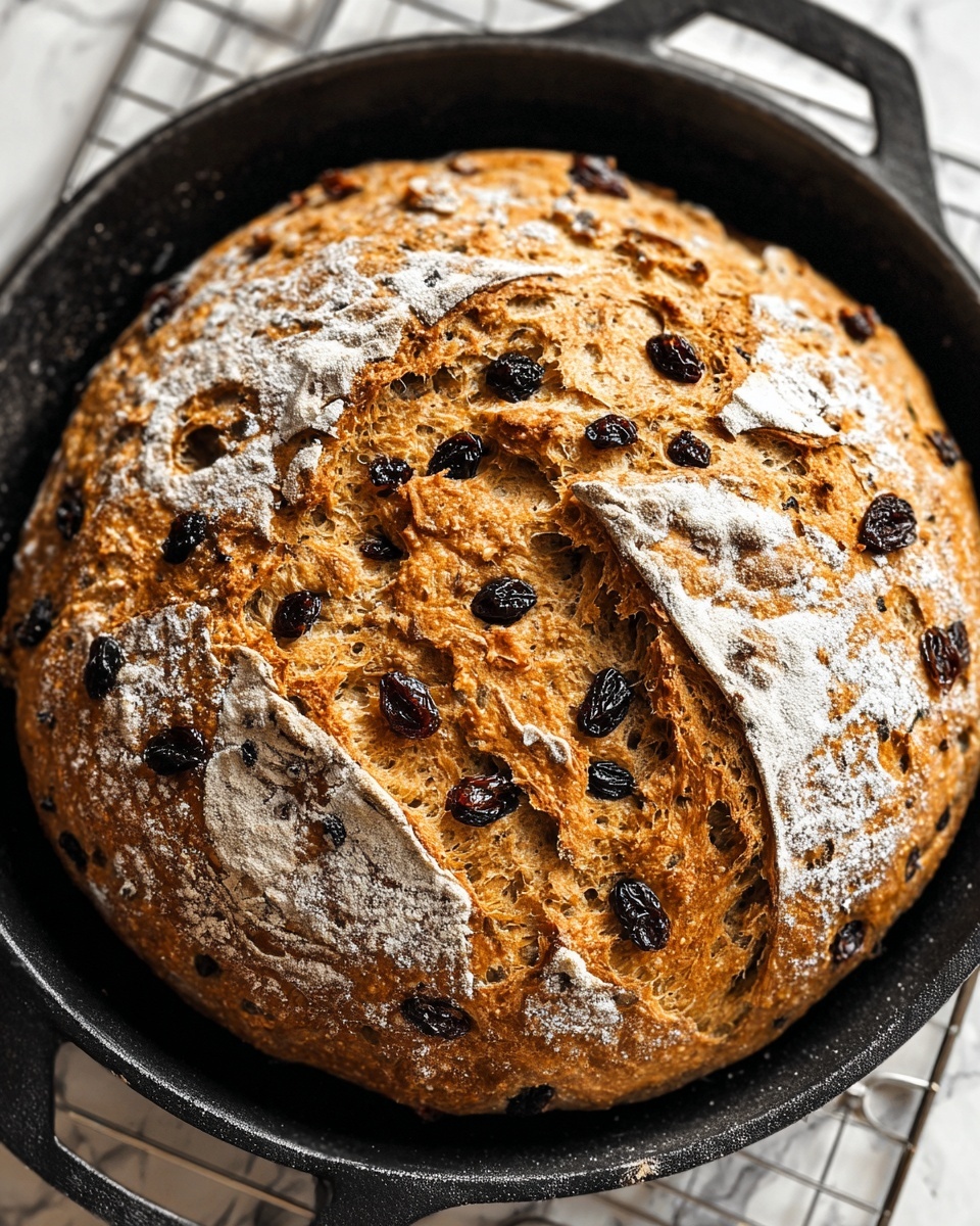 No Knead Cinnamon Raisin Bread Recipe - Recipe Image