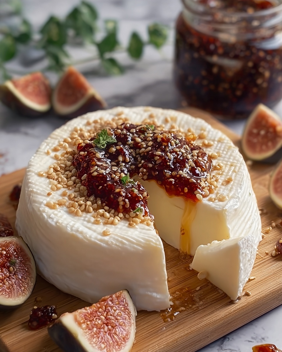 Boursin Cheese with Fig Jam and Pistachios Recipe - Recipe Image
